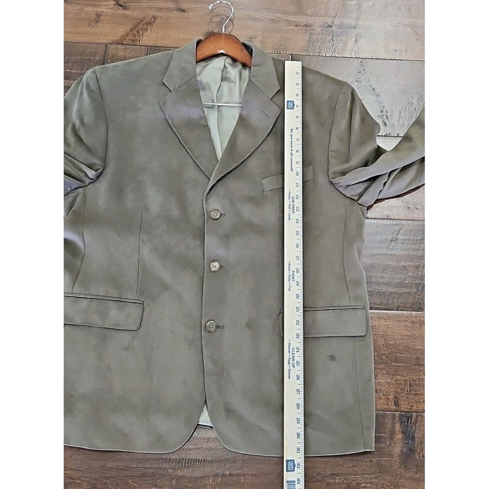 VINTAGE CHAPS Ralph Lauren Men's Blazer Jacket 46R Microfiber Suede - Picture 7 of 14